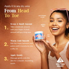 Egyptian Magic ingredients honey and royal jelly closeup, nourishing skin