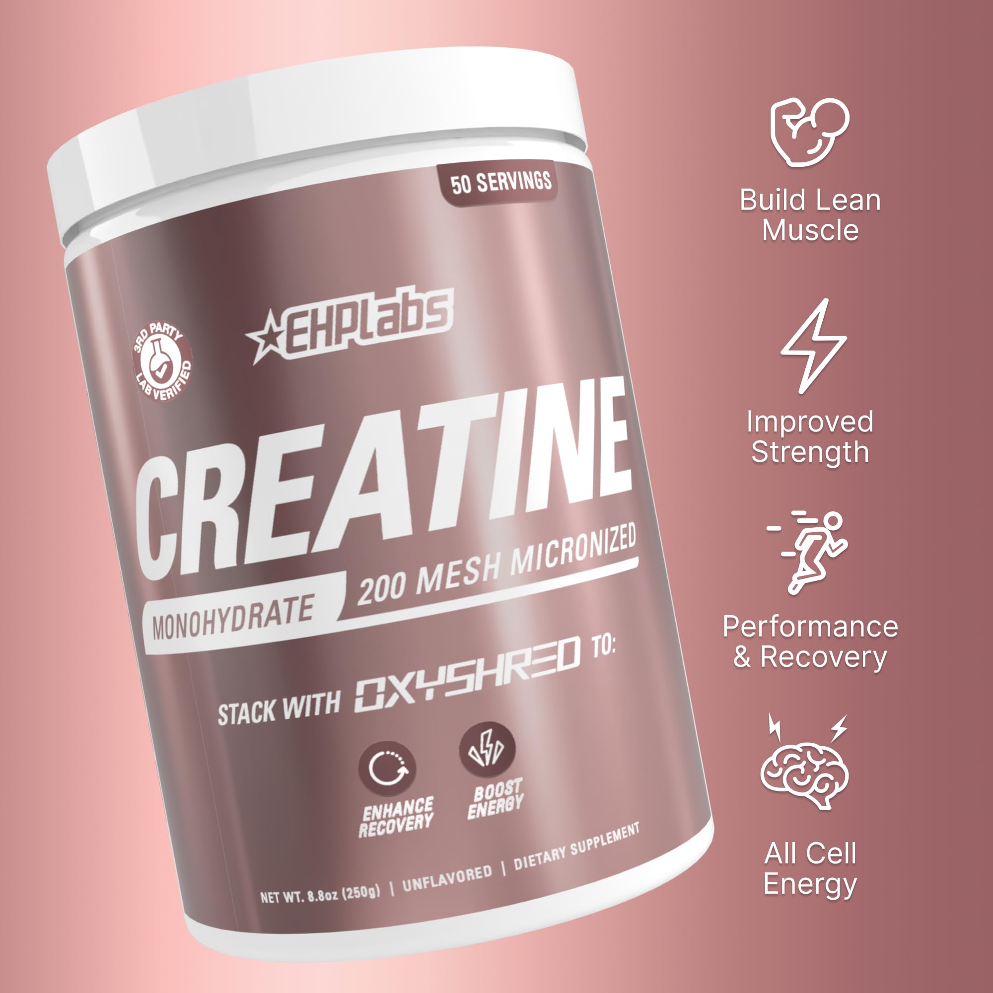 CREA-8 dissolves in water for a smooth pre-workout mix.