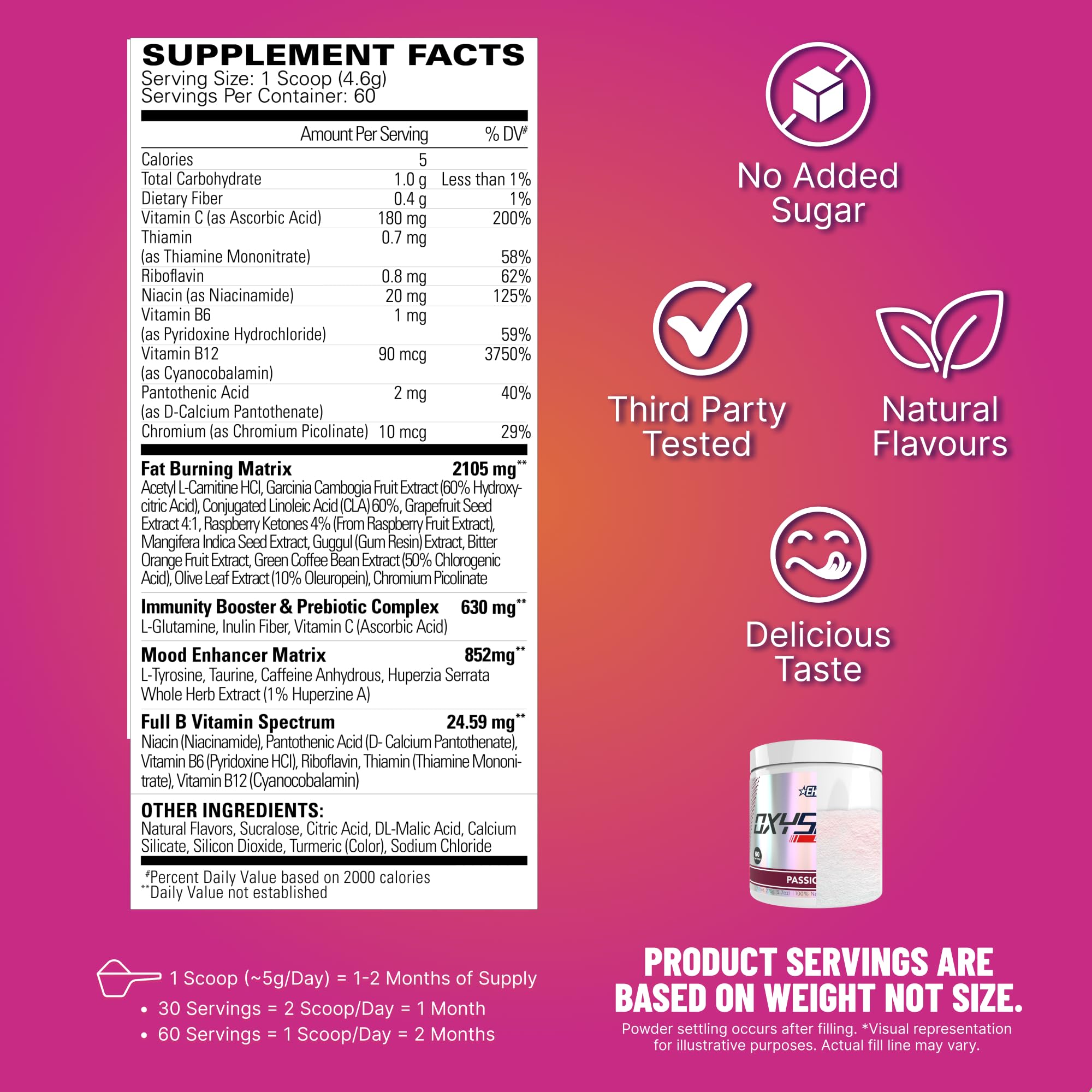 EHP Labs OxyShred acetyl-L-carnitine bottle close-up for performance.