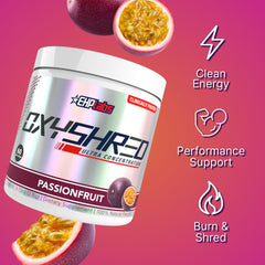 EHP Labs OxyShred green coffee bean extract label spotlight.