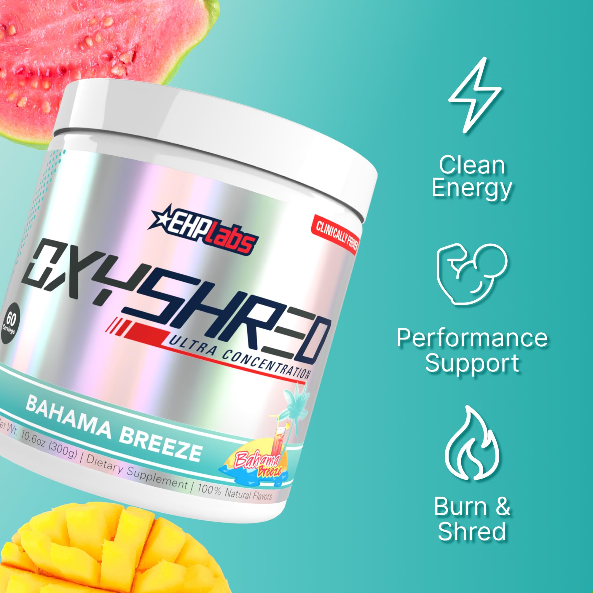 EHP Labs OxyShred with green coffee bean extract as premium ingredient.