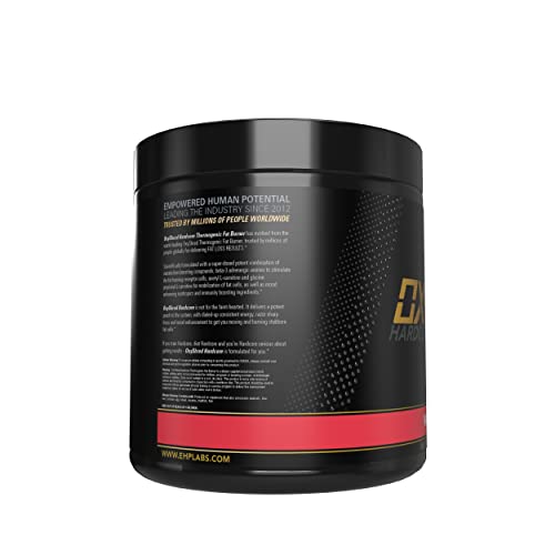 Close-up of OxyShred Hardcore label highlighting caffeine-rich formula.