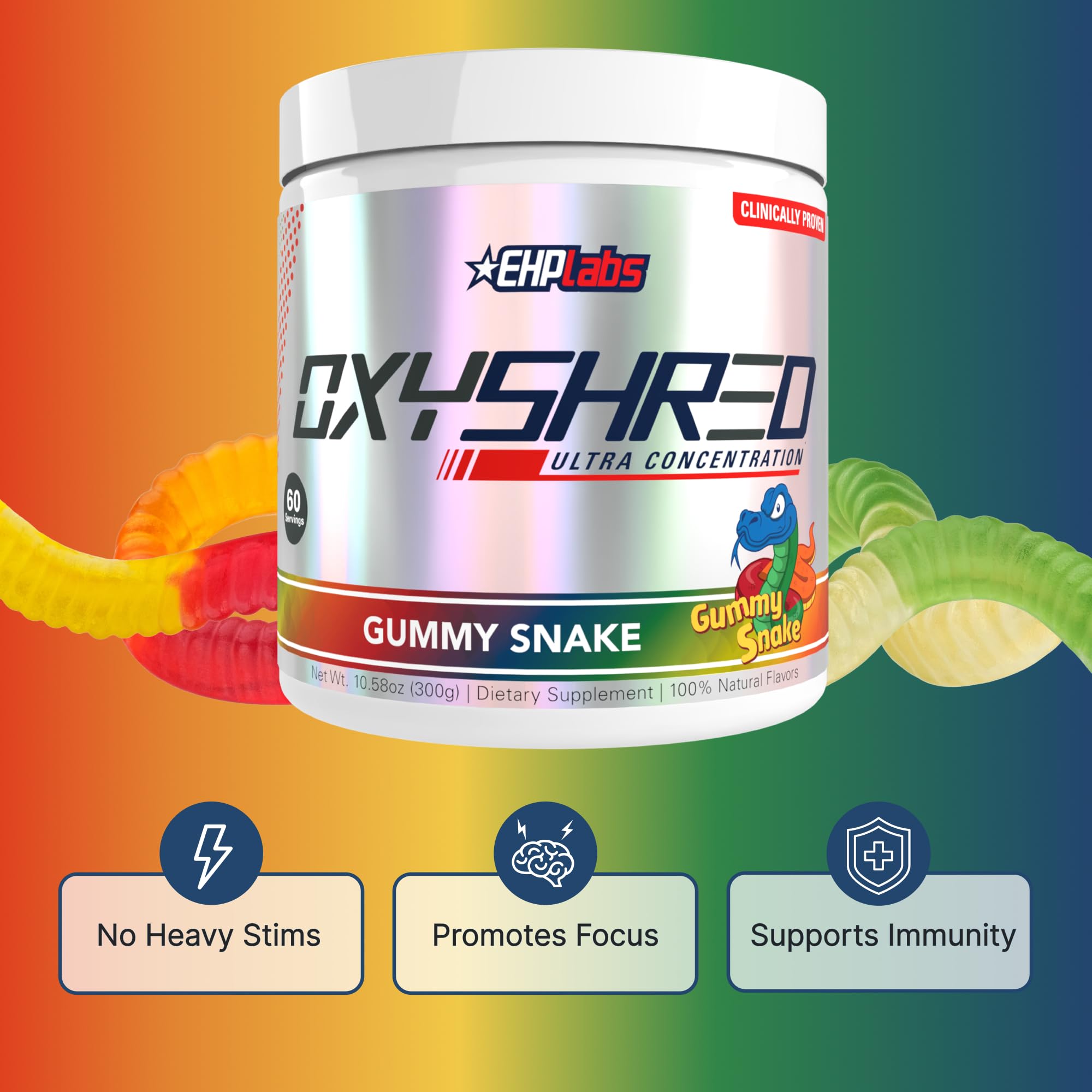 EHP Labs OxyShred mixing glass demonstrates easy pre-workout preparation.