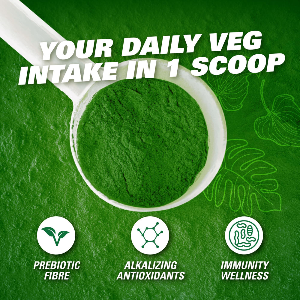 EHP Labs OxyGreens dispensing scoop for easy portion control