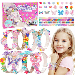 Eichhoo friendship bracelet kit with eight bracelets inspires creative play and color matching.