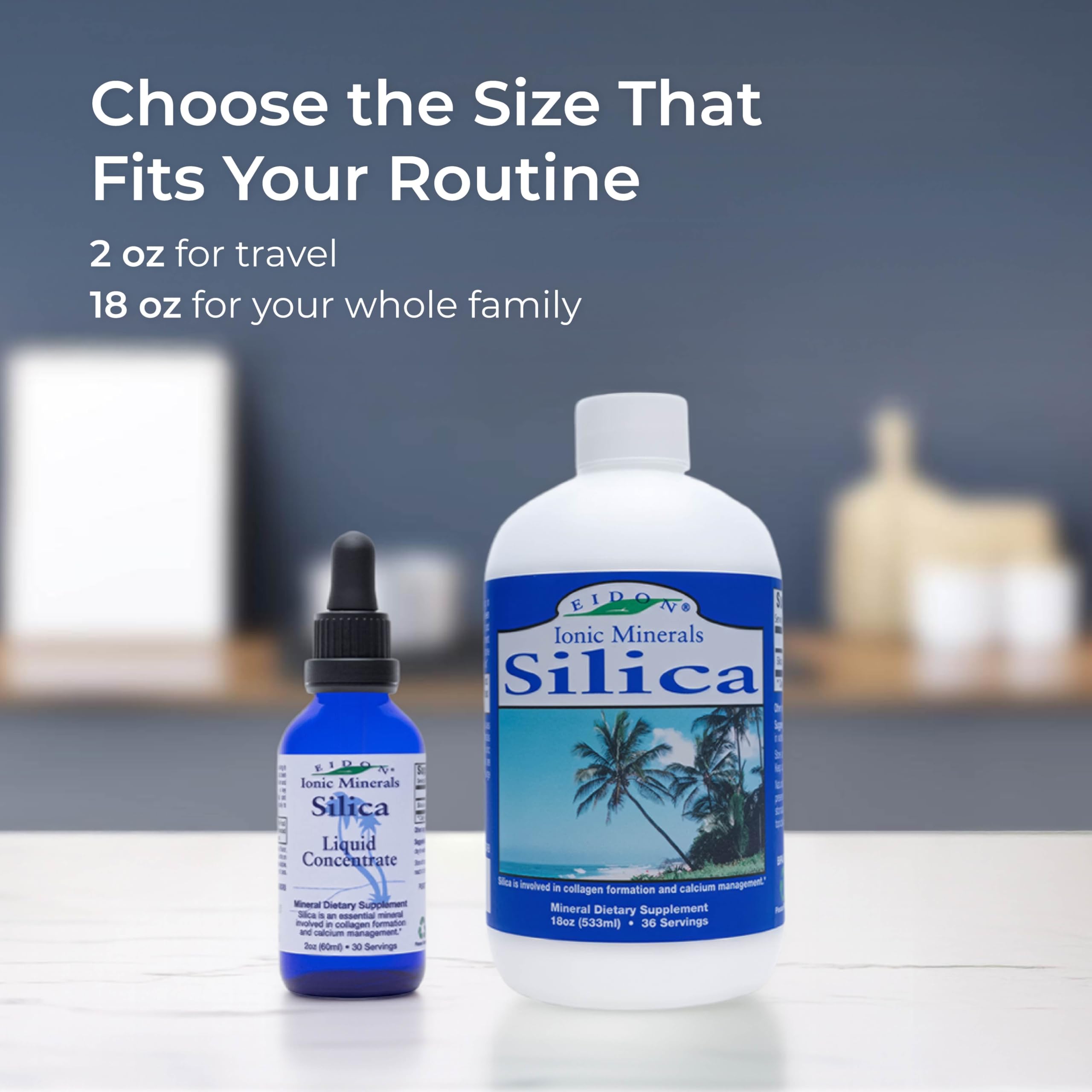 Eidon Liquid Silica in water showing easy dissolve
