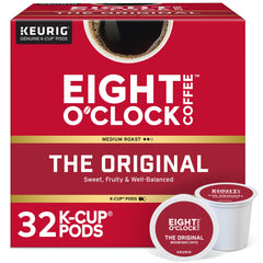 Eight O'clock Coffee Original medium roast pods pack for Keurig brewers.