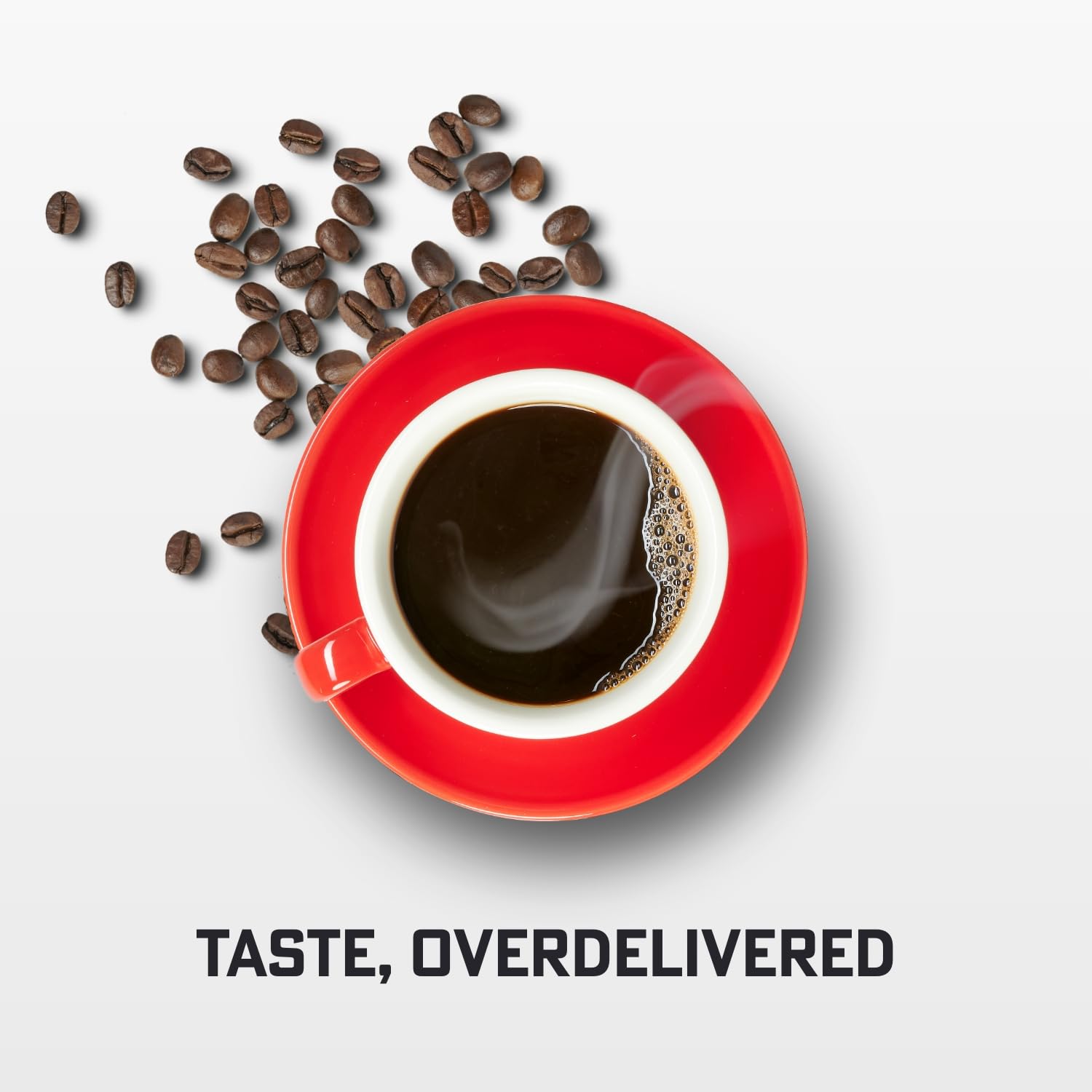 Packaging front of Eight O'Clock Coffee Original Medium Roast.