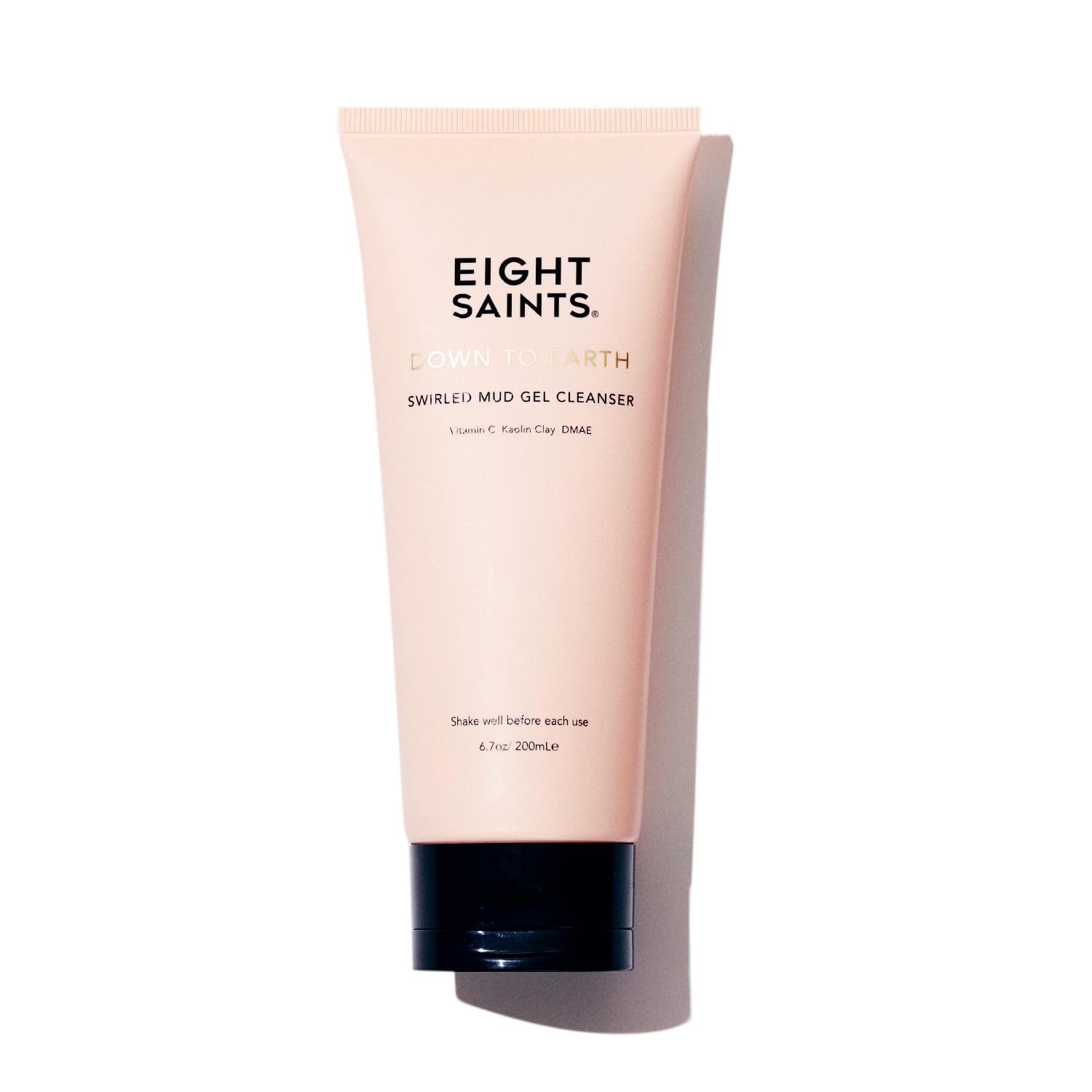 Eight Saints Down To Earth Mud Gel Face Wash bottle front for gentle cleansing and oil balance.