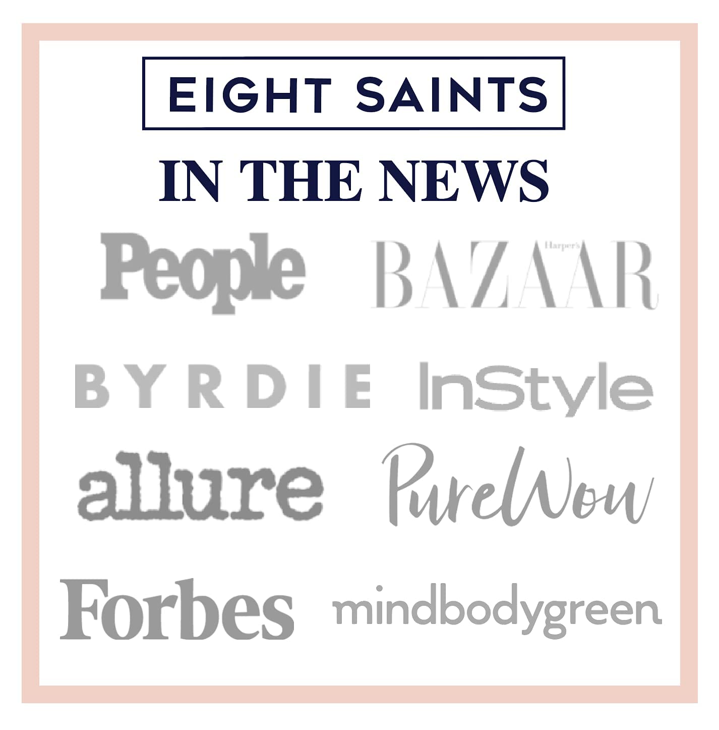 Eight Saints packaging display emphasizes cruelty-free and fragrance-free Maine-made branding.