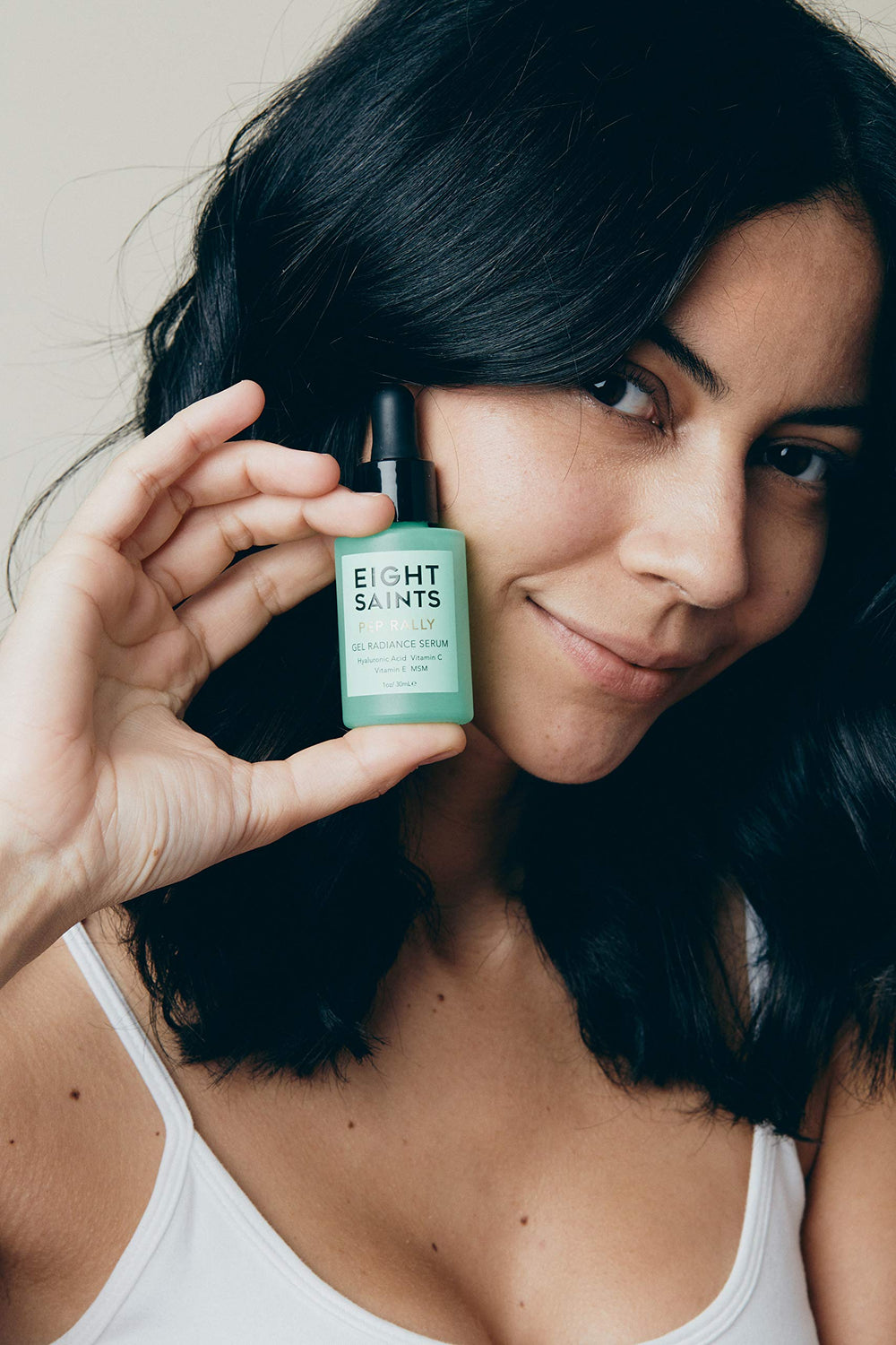 Eight Saints key ingredients hyaluronic acid and green tea for skin moisture