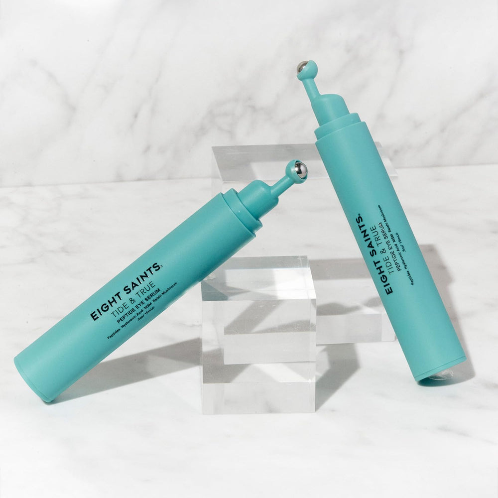 Eight Saints Tide & True Eye Serum packaging is cruelty-free and fragrance-free.