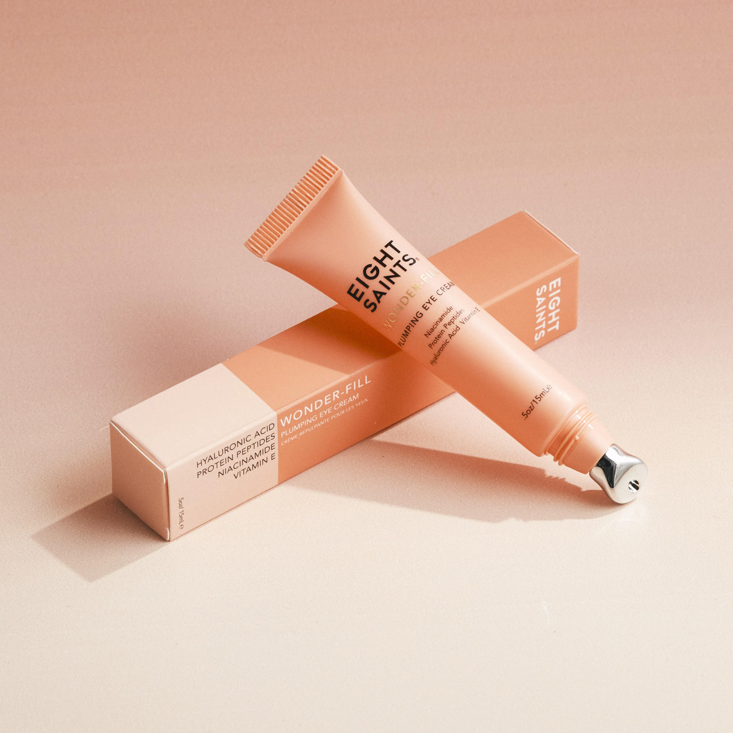 Eight Saints Wonder-fill Eye Cream ingredients hyaluronic acid highlighted for plump hydration