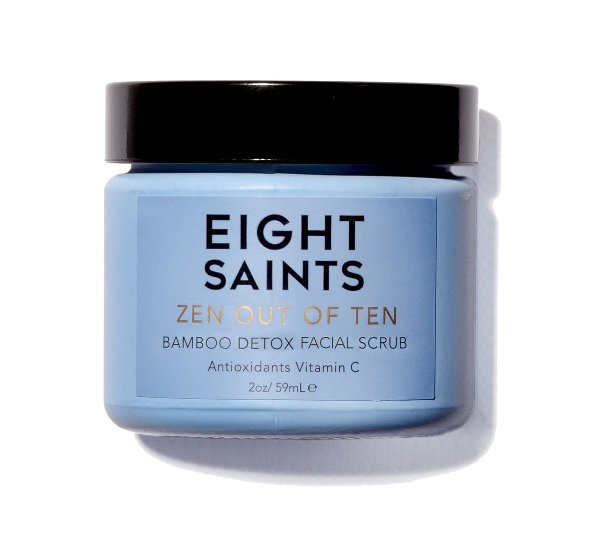 Eight Saints Zen Out Bamboo Scrub texture shows micro-exfoliation for radiant skin