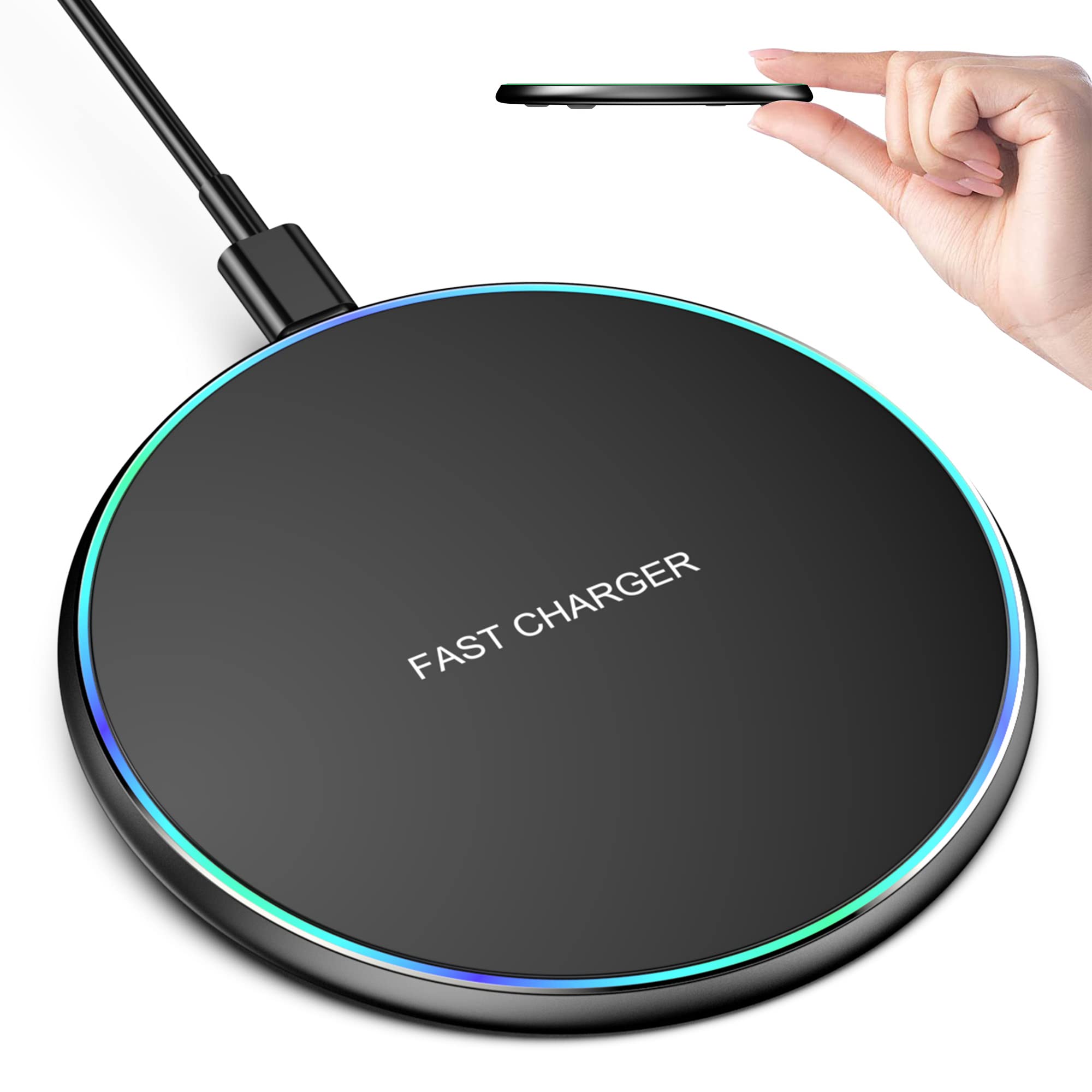 Eisreho wireless charger pad for iPhone series, safe and convenient bedside charging