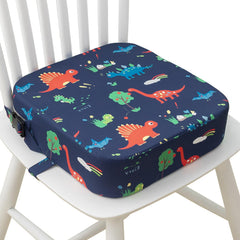 Eiury toddler booster seat blue dinosaur on chair boosts mealtime height