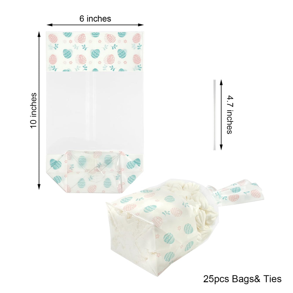 EKAPACKAGING clear Easter treat bags showing contents neatly