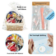 EKAPACKAGING tear resistant food grade OPP wrap ensures durable protection.