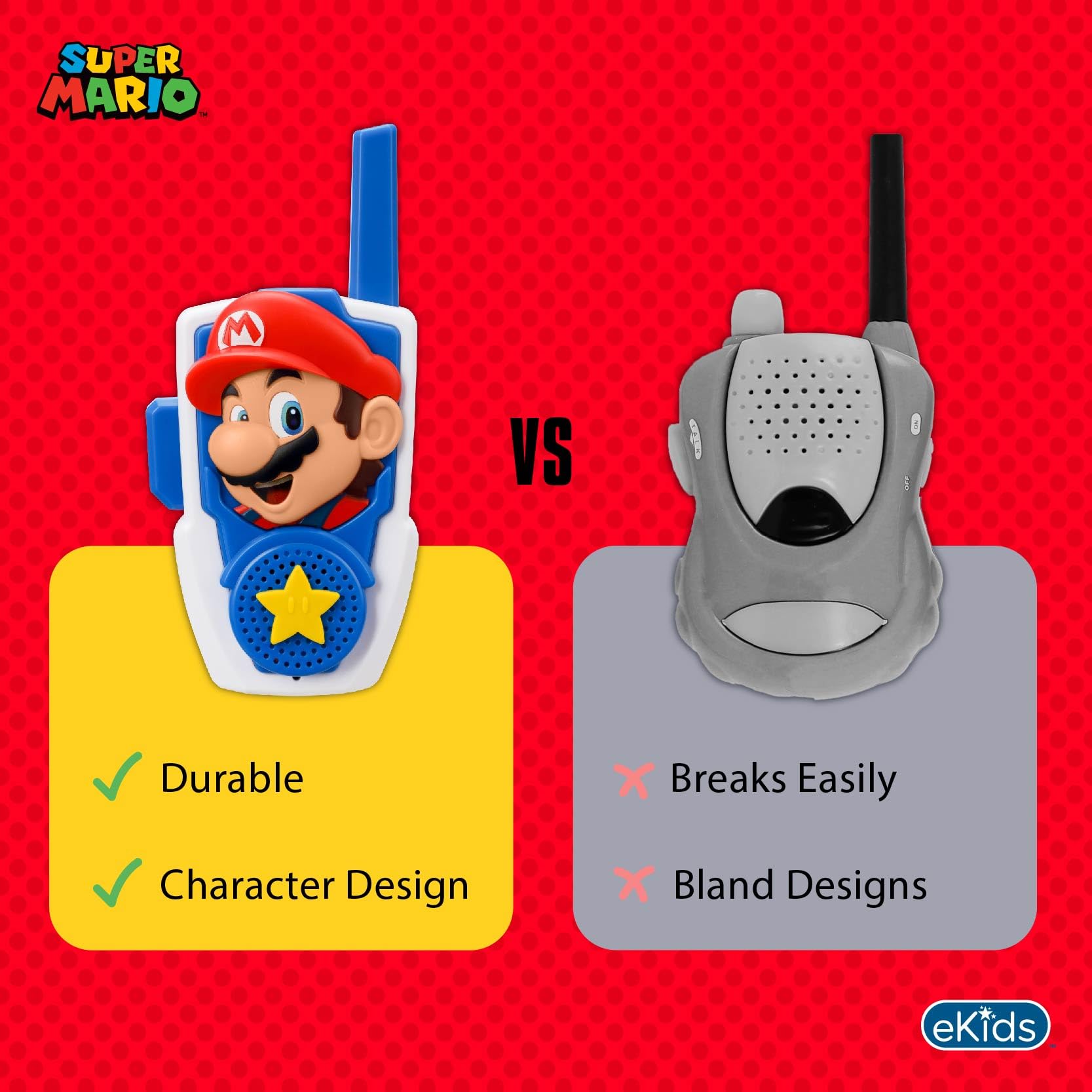 eKids batteries included image signals ready-to-play convenience.