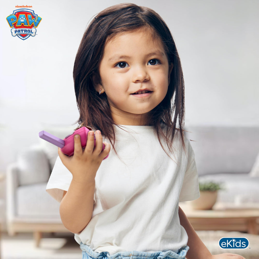 ekids walkie-talkies demonstrating extended-range concept for backyard adventures.
