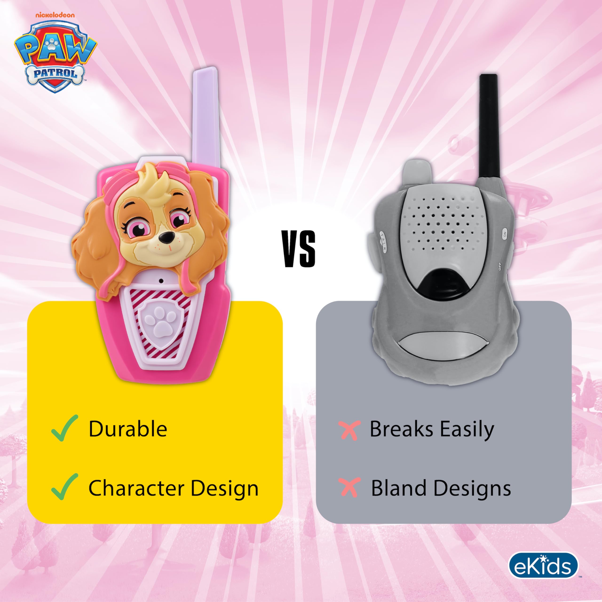 ekids durable lightweight design suitable for indoor and outdoor play.