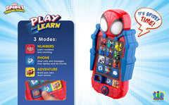 ekids Spidey Phone 75+ songs provide engaging learning moments.