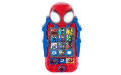 ekids Spidey Phone front view promotes pretend play and early learning.