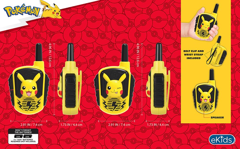 ekids walkie talkie durable lightweight image: sturdy and easy to carry for indoor and outdoor play.