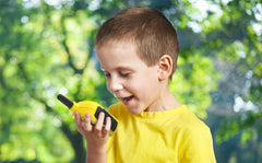 ekids walkie talkie push to talk button image: simple controls for quick conversations with friends.