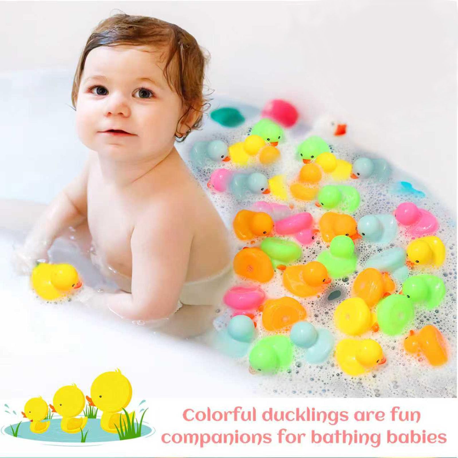 EKisemio multicolor duckies assortment for party decor