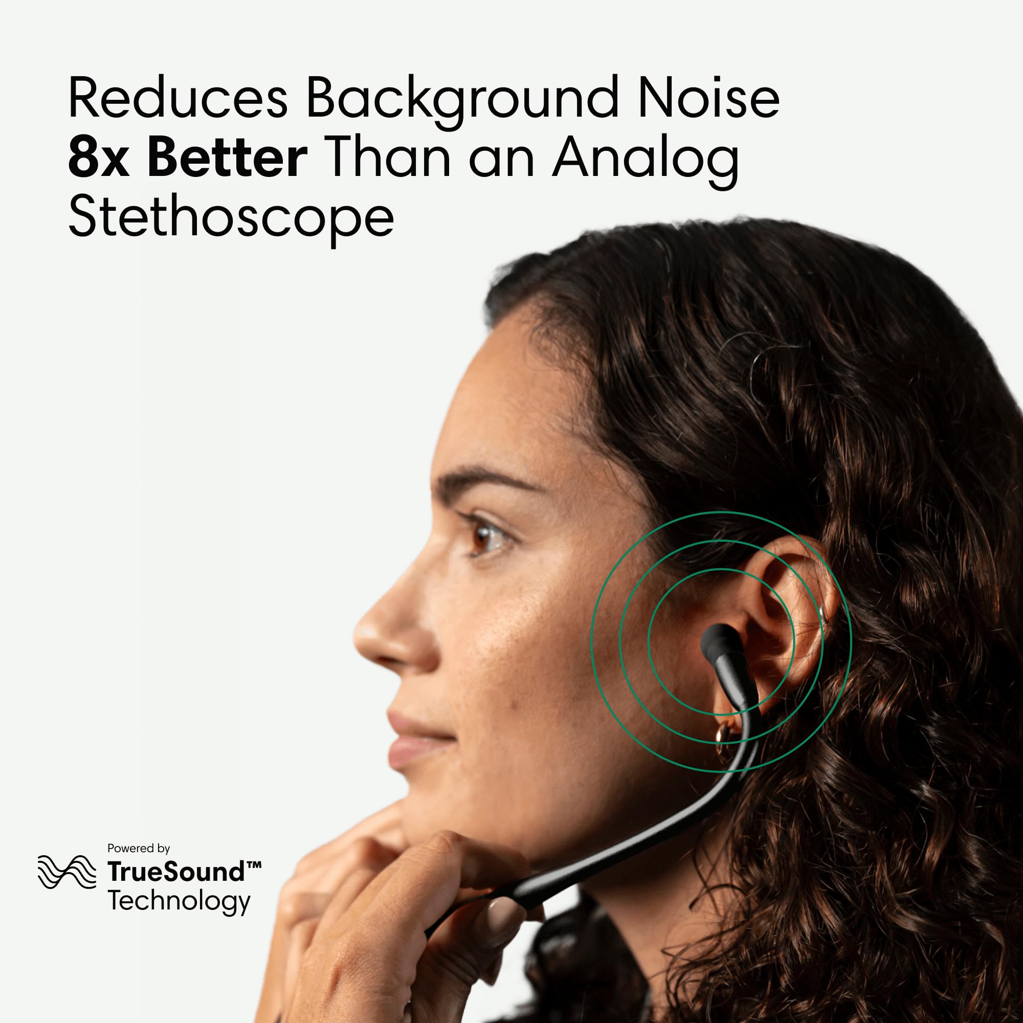 Eko CORE 500 delivers 40x amplification for subtle heart and lung sounds.