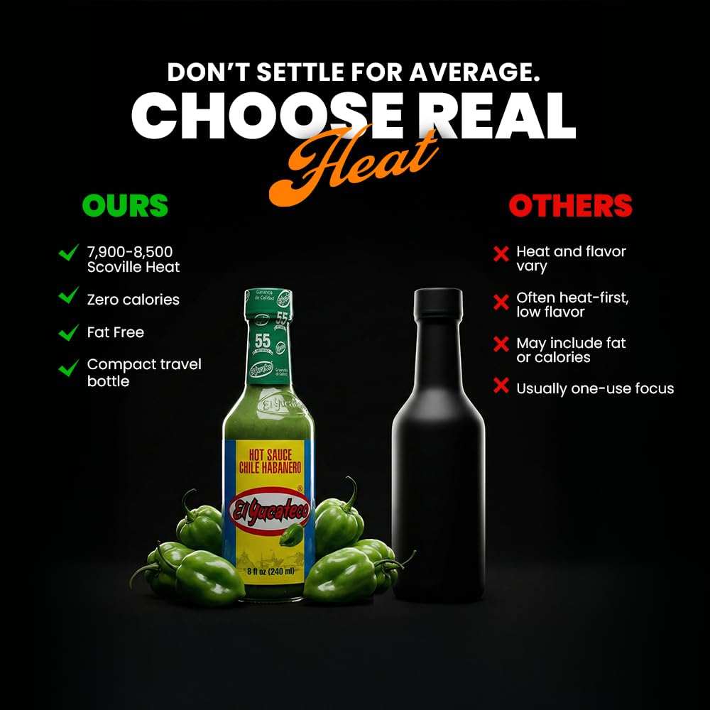 Fresh peppers alongside the bottle highlight gluten-free flavor