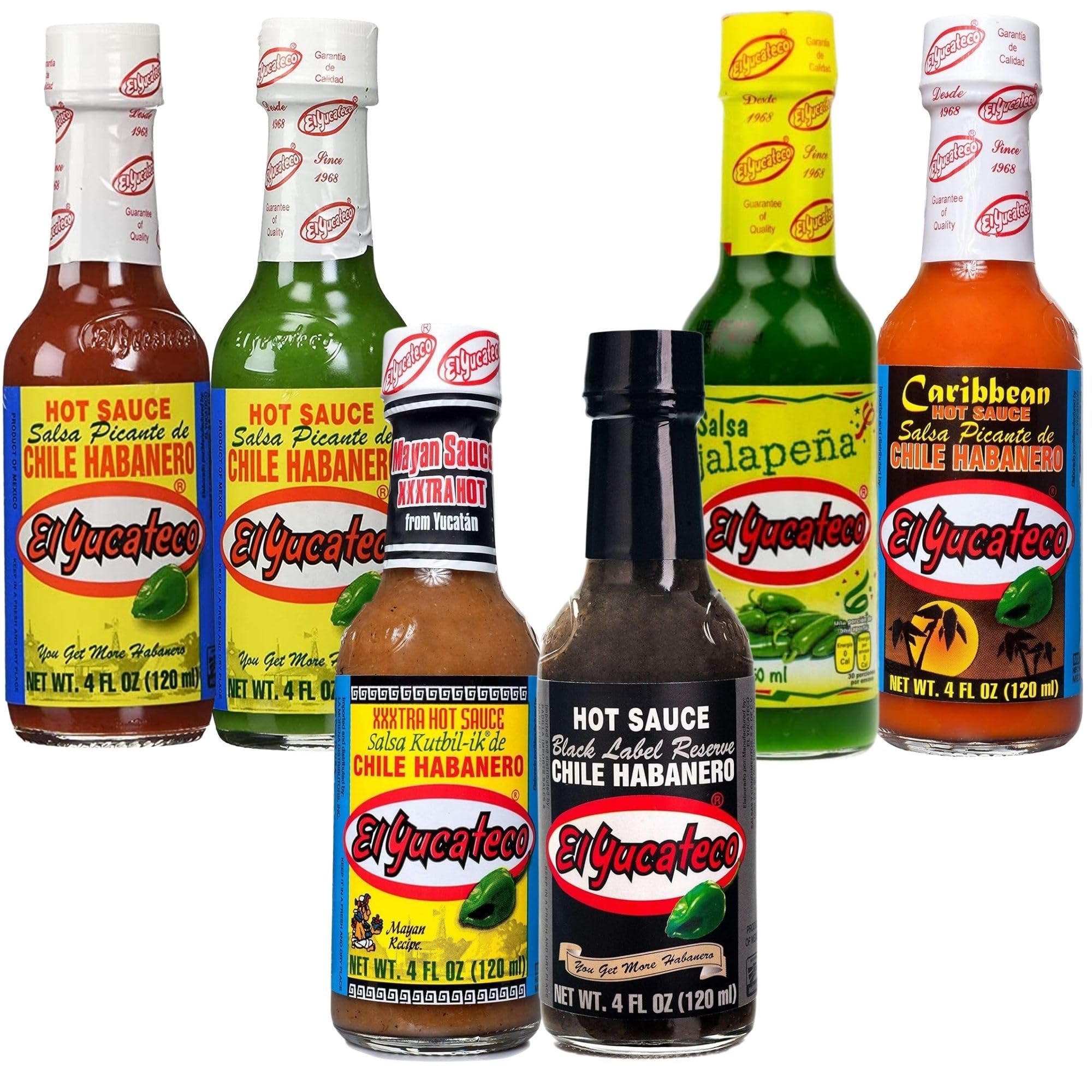 El Yucateco Red Habanero sauce bottle pouring for bold flavor in meals.