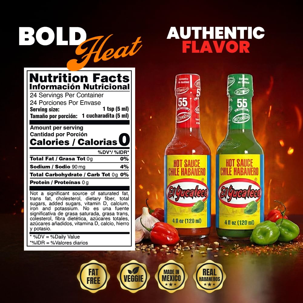 El Yucateco red sauce bottle ready to spice up marinades and salsas