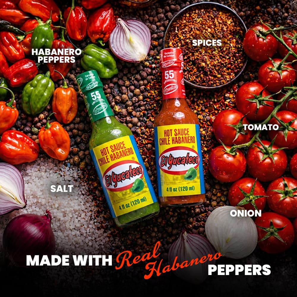 El Yucateco tacos with sauce illustrate versatile topping for Mexican meals