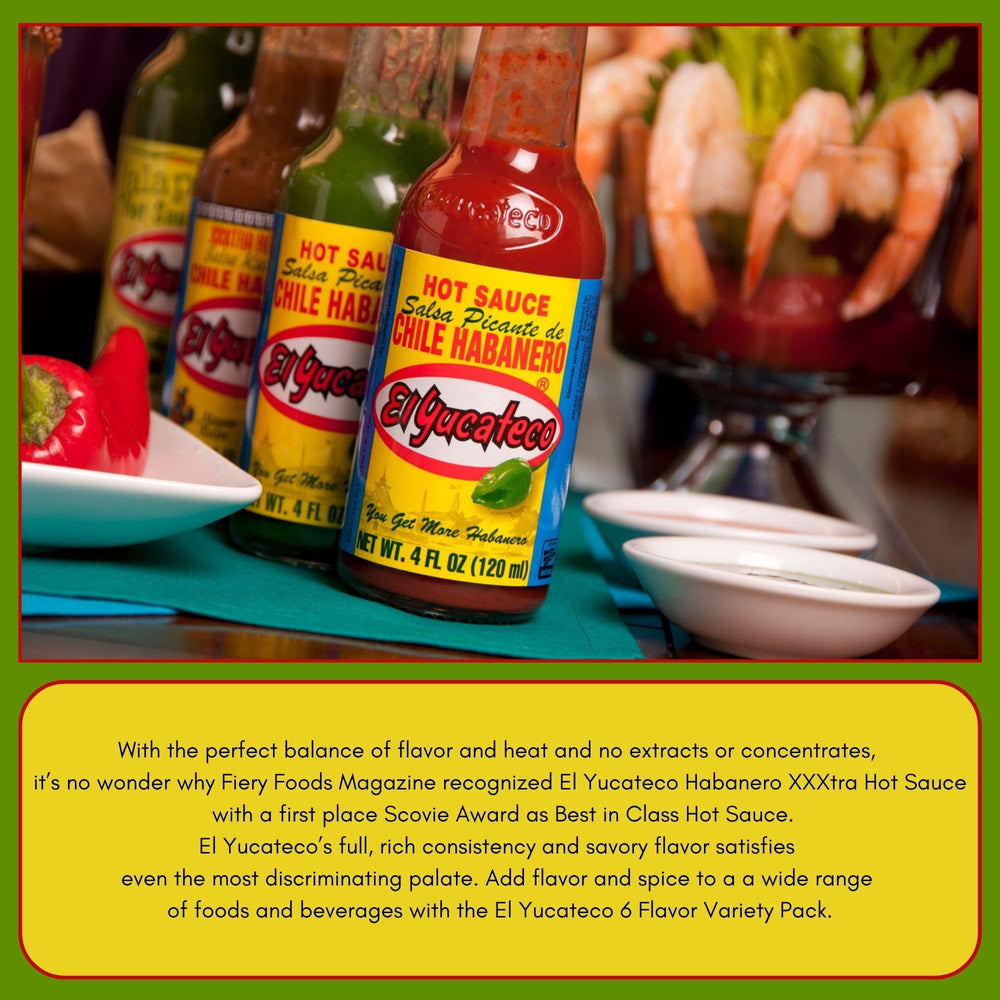 El Yucateco Variety Gift Box showcases six bold sauces together.