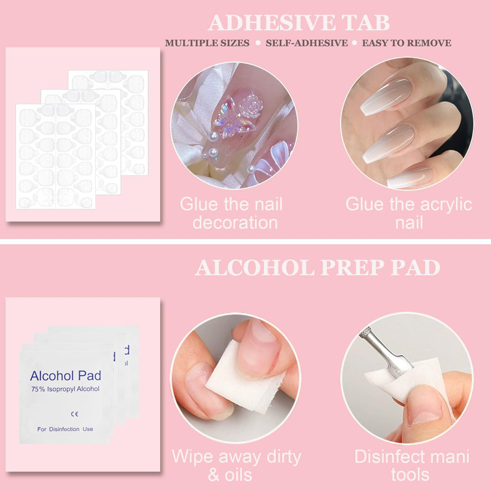 ELALRAU adhesive tabs for fast nail style changes