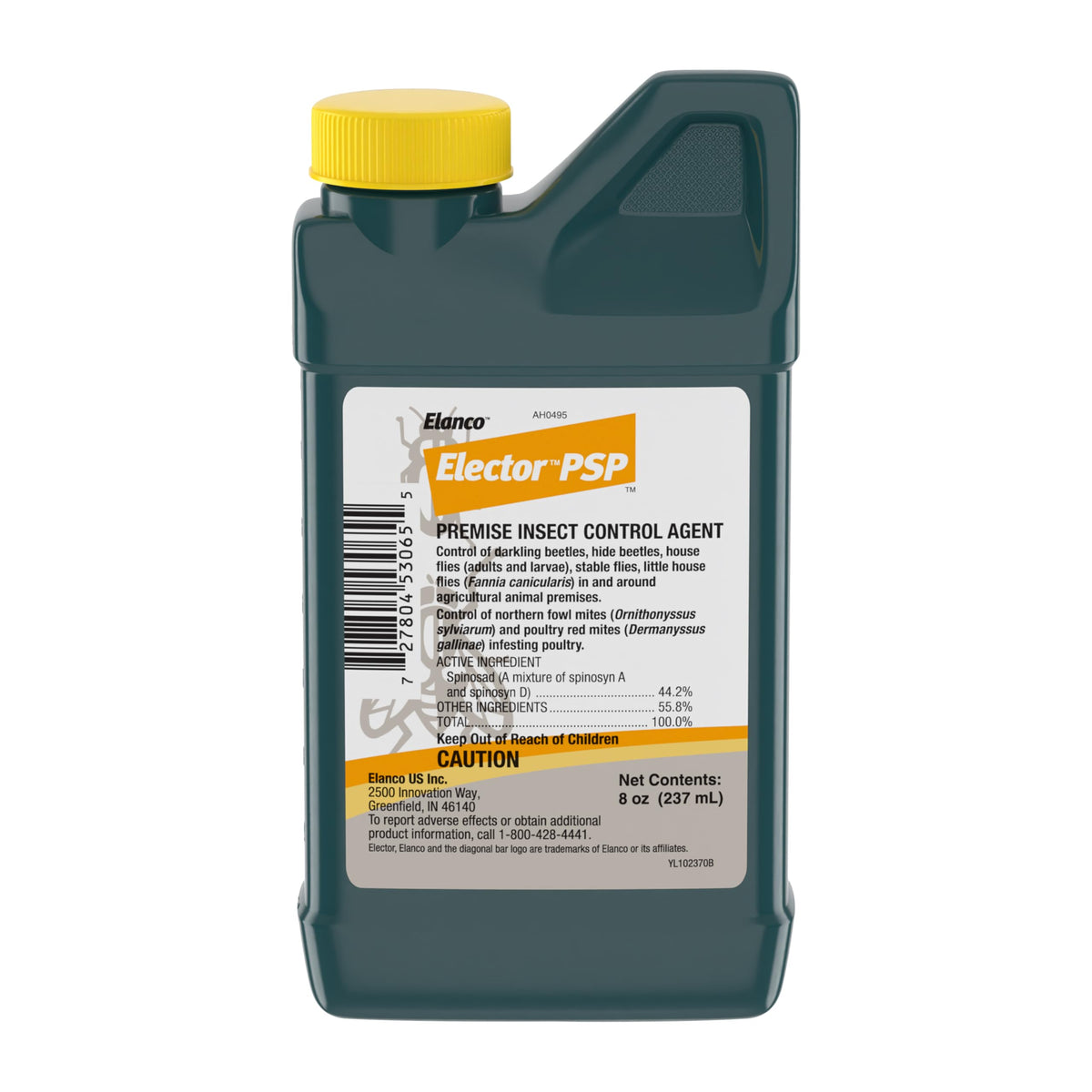Elanco Elector PSP Premise bottle 237ml for flies and beetles in livestock facilities.