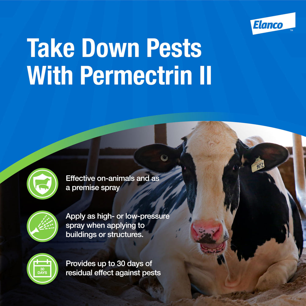 Elanco Permectrin II dairy cattle use in barn setting