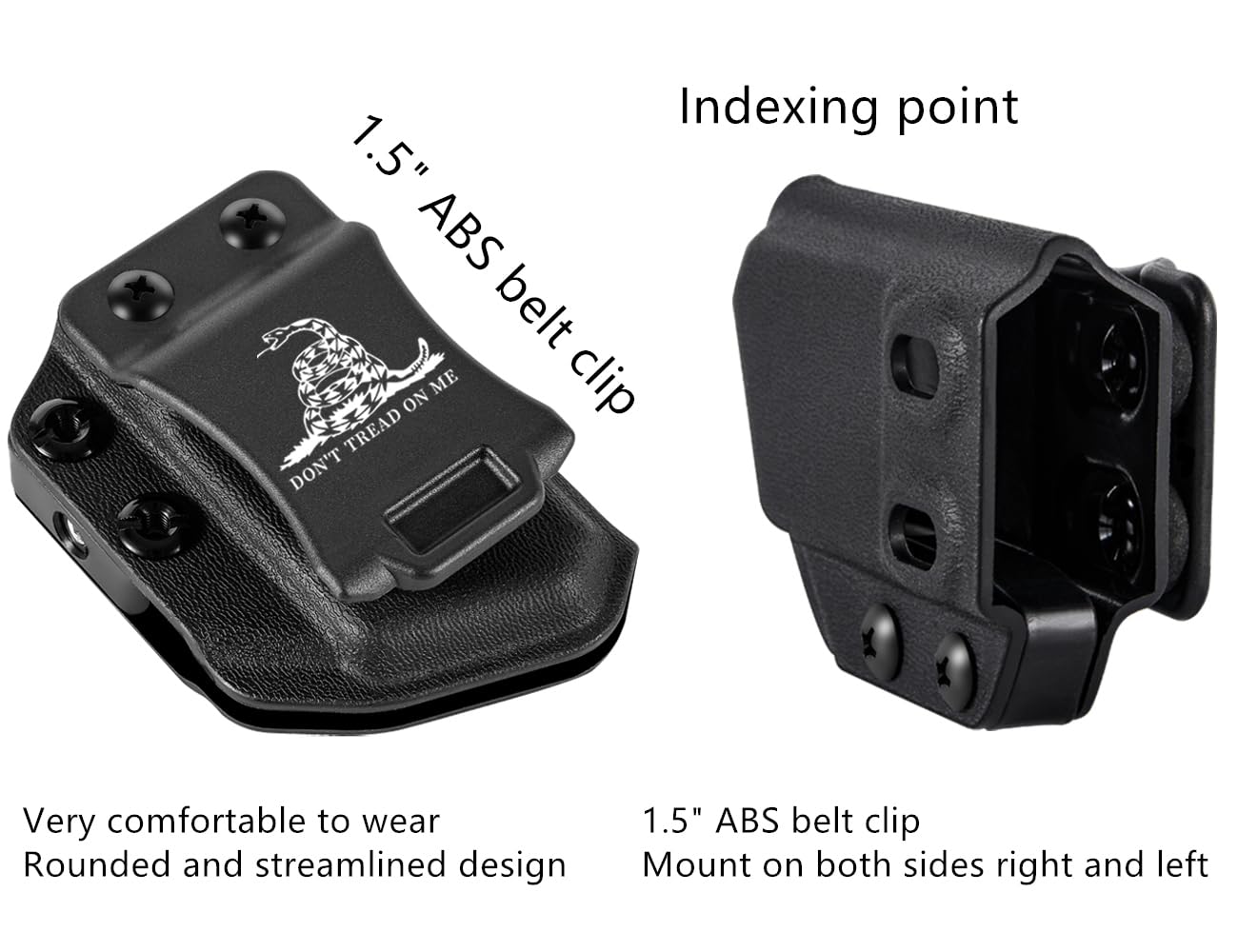 Ambidextrous holster suitable for right or left-handed carry