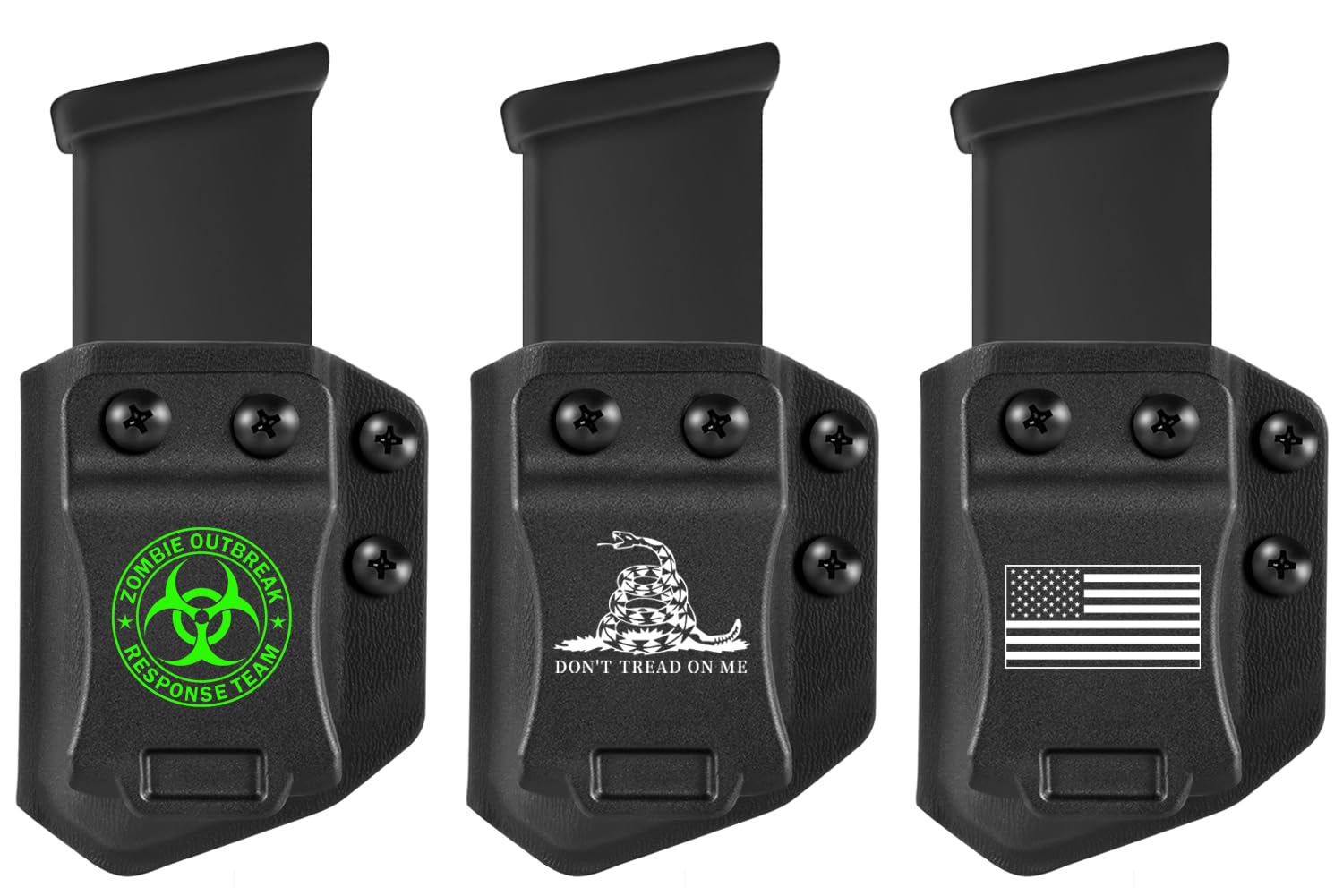 Elandor universal mag carrier shown in IWB/OWB with quick access design
