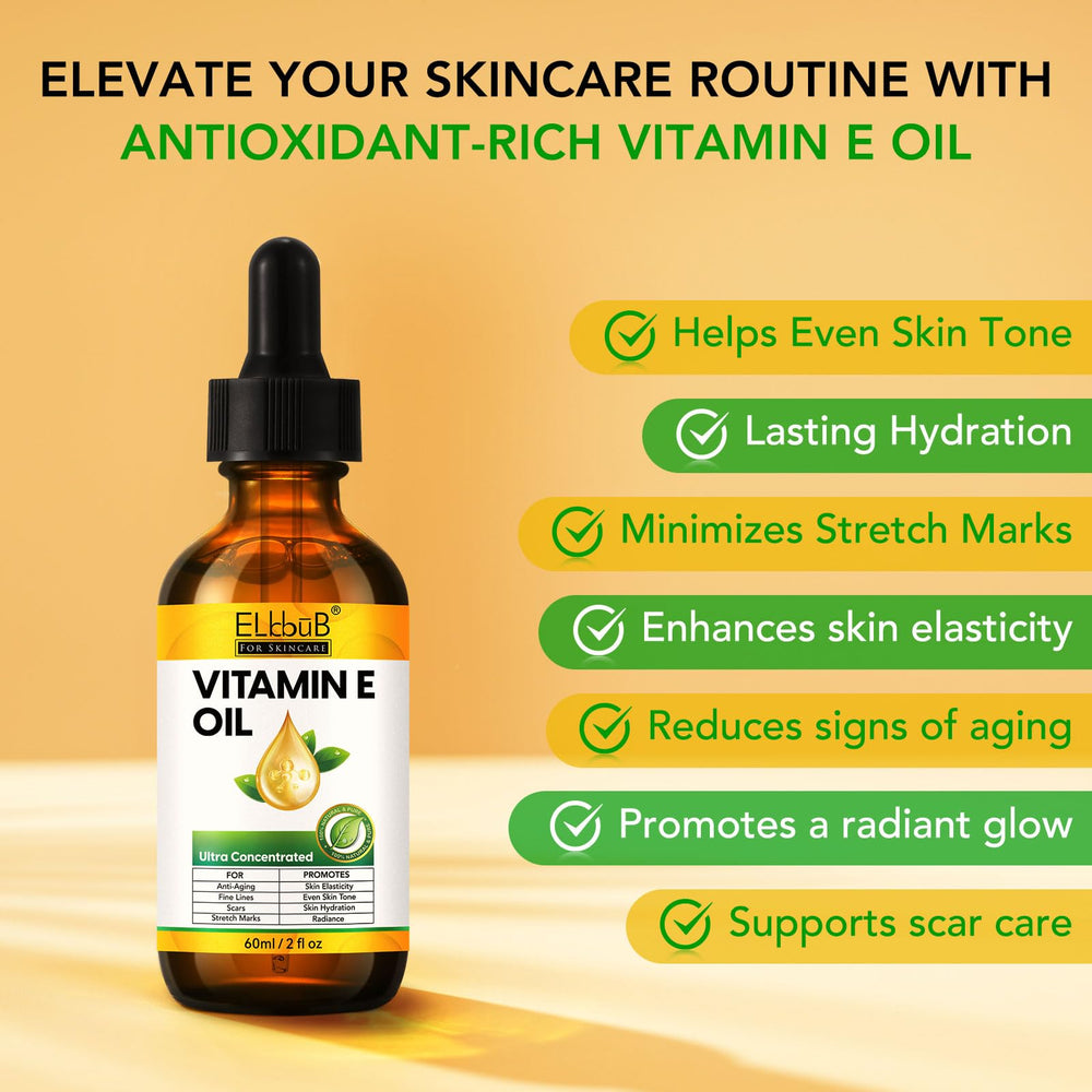 ELBBUB Premium Vitamin E Oil on skin for smooth hydration