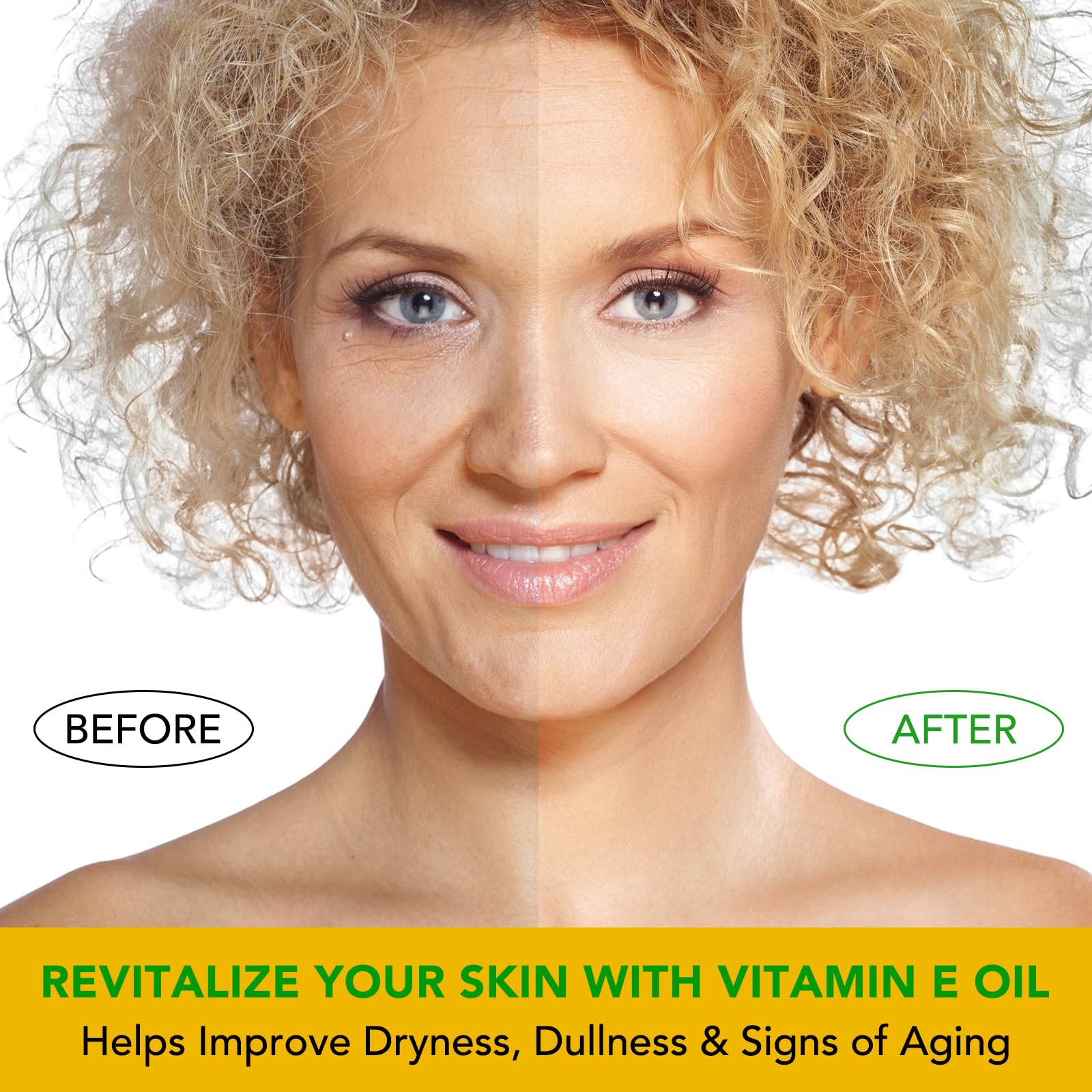 ELBBUB Premium Vitamin E Oil packaging closeup highlights premium formula