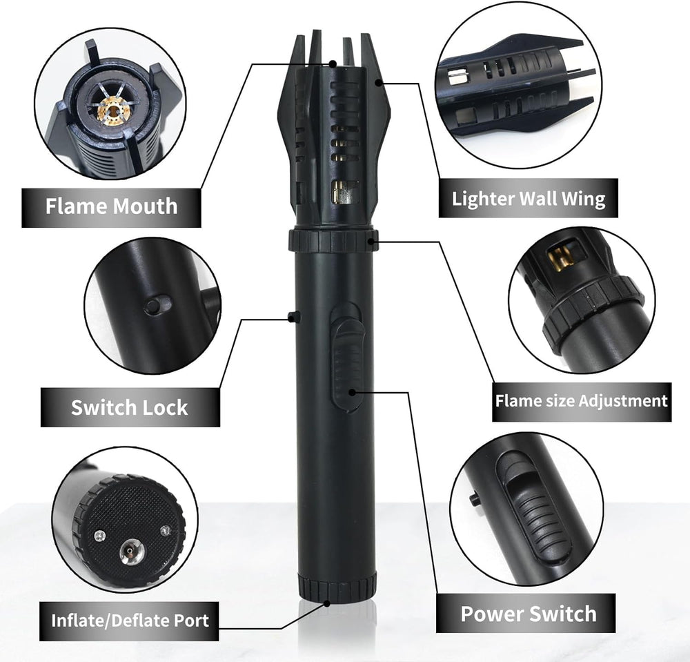 ELCELC Torch Lighter windproof jet flame performs in breeze