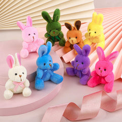 Elcoho brown bunny plush adds cozy touch to gifts and crafts.