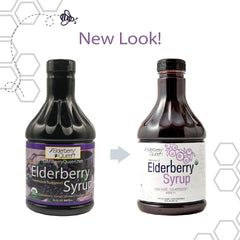 Seven organic ingredients highlighted in Elderberry Queen formula