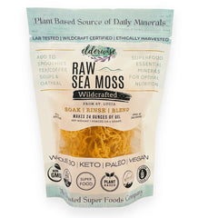 Elderwise Raw Sea Moss bag shows premium harvest, ideal for mineral-rich gel prep