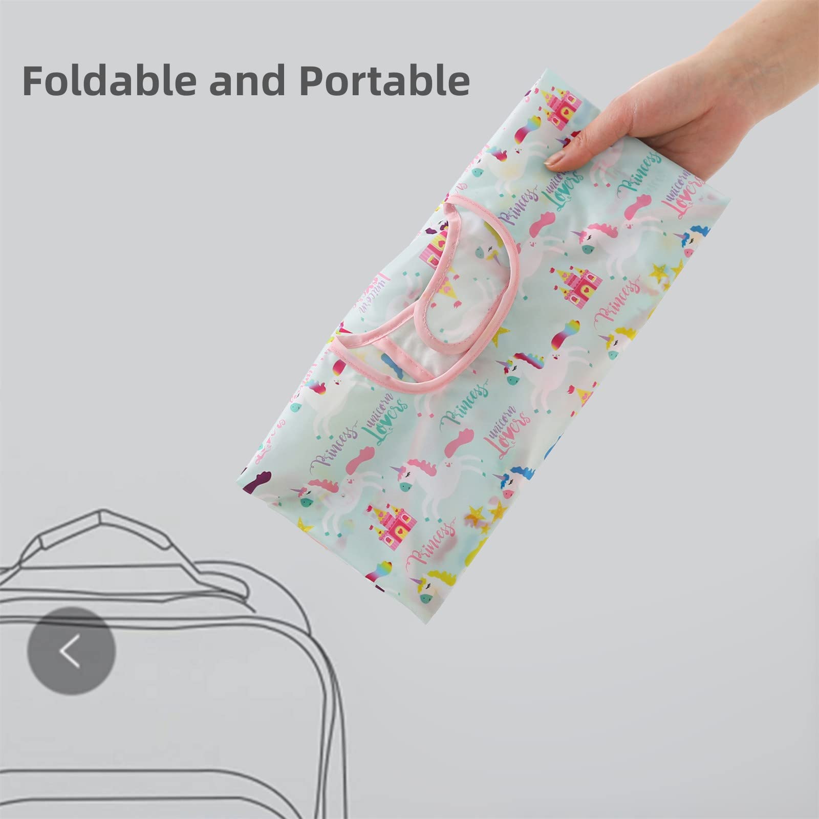 ElecMotive cartoon-patterned bibs add fun to mealtime outfits.