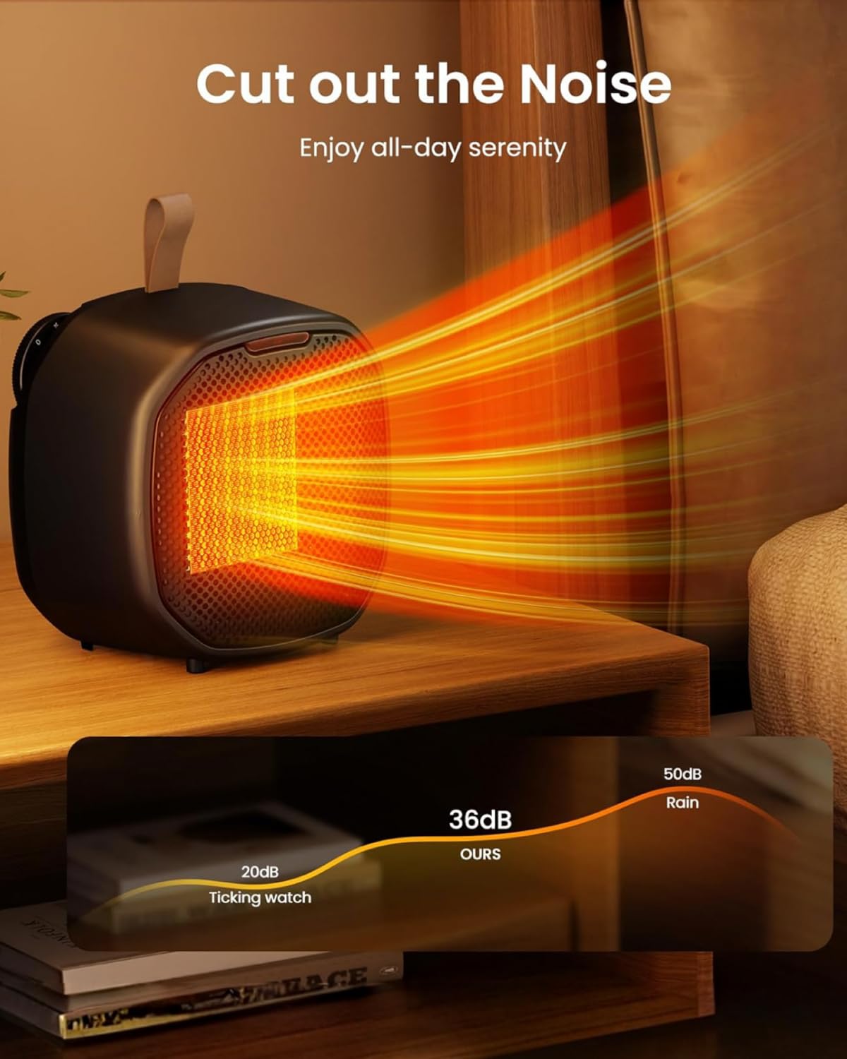 Electactic compact design fits small desks and shelves