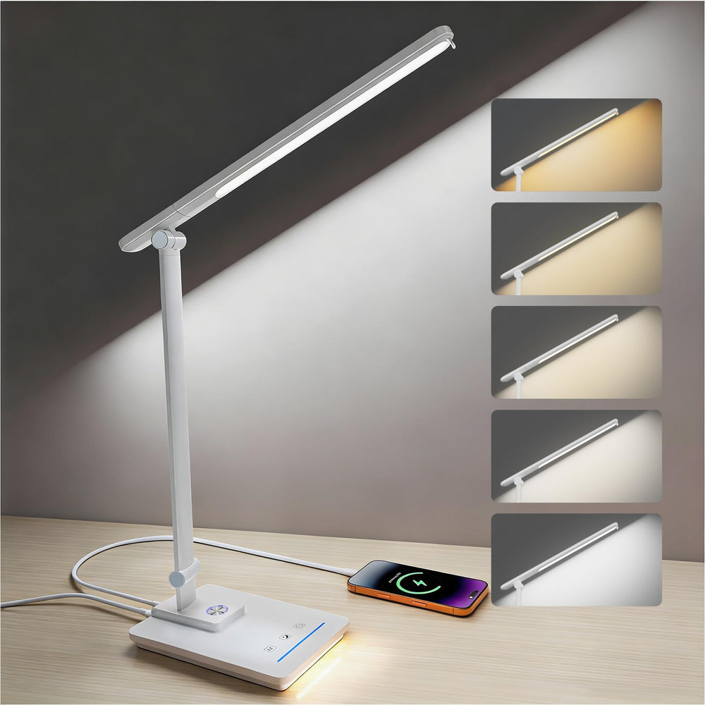 Electri LED Desk Lamp main view with USB port for charging
